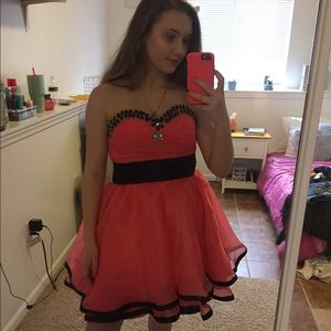 pink homecoming/prom dress